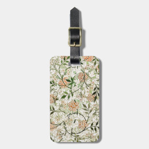William Morris Jasmine Blossom Garden Design Luggage Tag