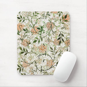 William Morris Jasmine Blossom Garden Design Mouse Pad