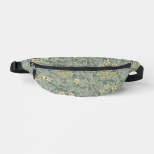 William Morris Jasmine Blue Green Botanical Art Fanny Pack