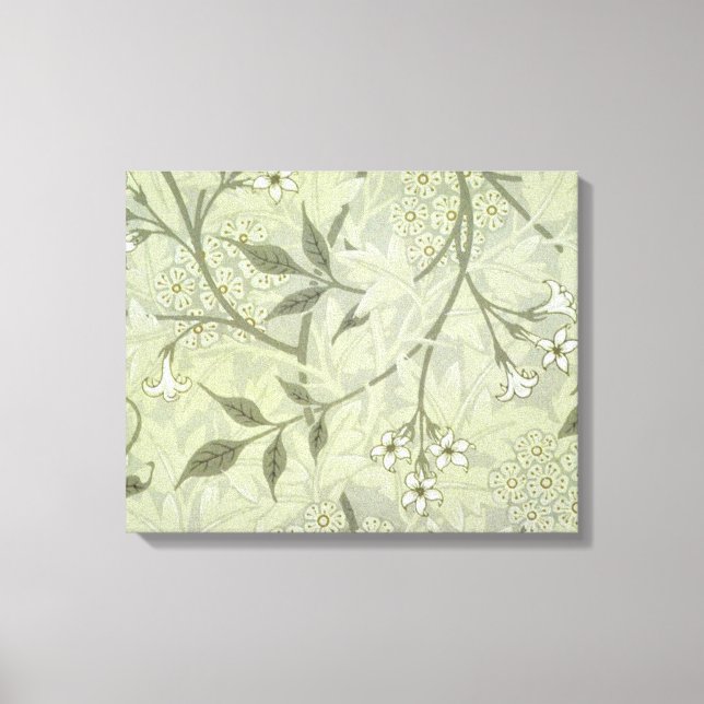 William Morris Jasmine Botanical Canvas Print (Front)