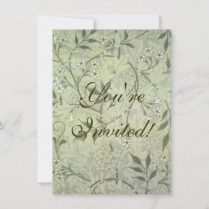 William Morris Jasmine Botanical Invitation