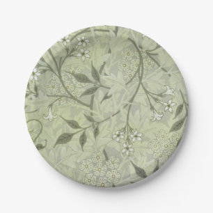 William Morris Jasmine Botanical Paper Plate