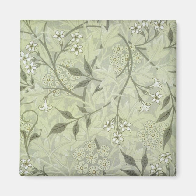 William Morris Jasmine Botanical Vintage Antique Magnet (Front)
