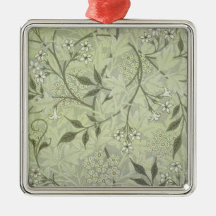 William Morris Jasmine Botanical Vintage Antique Metal Ornament