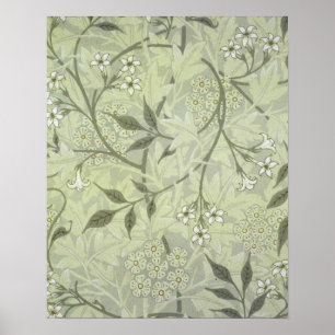 William Morris Jasmine Botanical Vintage Antique Poster