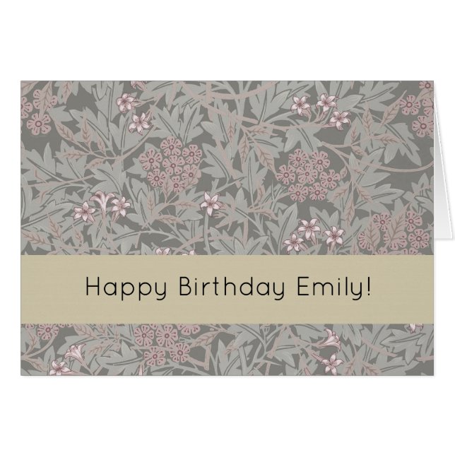 William Morris Jasmine Flower Pattern (Front Horizontal)