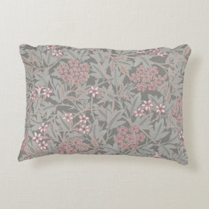 William Morris Jasmine Flower Pattern Accent Pillow