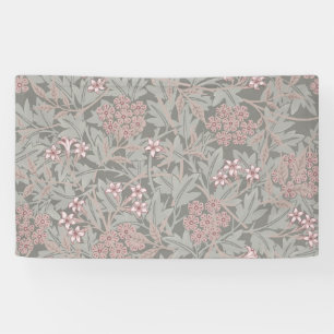 William Morris Jasmine Flower Pattern Banner