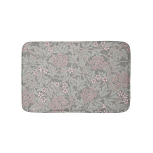 William Morris Jasmine Flower Pattern Bath Mat