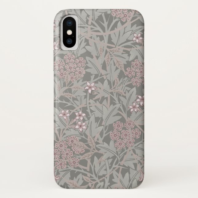 William Morris Jasmine Flower Pattern Case-Mate iPhone Case (Back)