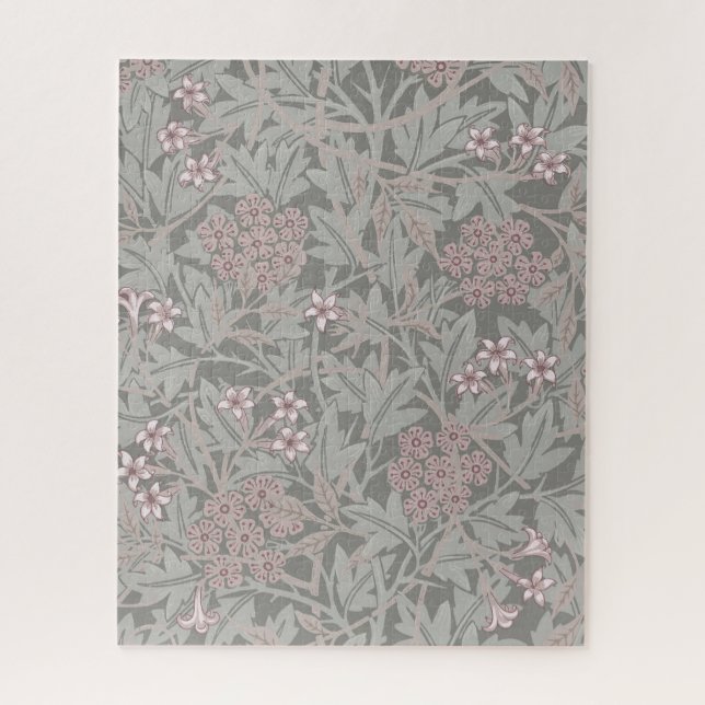 William Morris Jasmine Flower Pattern Jigsaw Puzzle (Vertical)