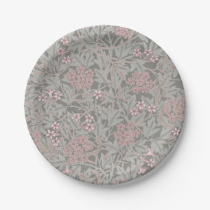 William Morris Jasmine Flower Pattern Paper Plate