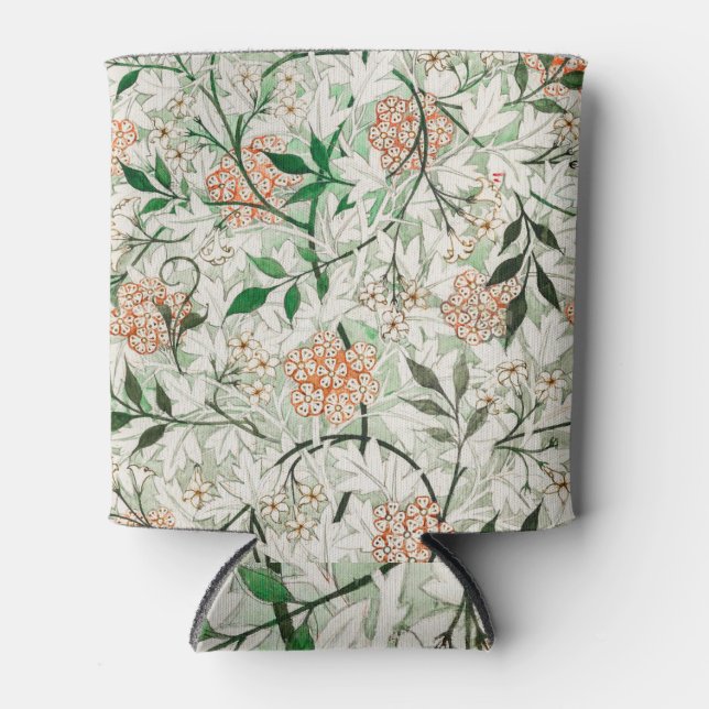William Morris Jasmine Garden Flower Classic Can Cooler (Front)