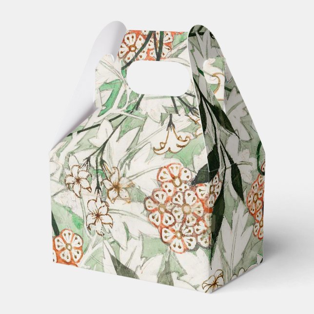 William Morris Jasmine Garden Flower Classic Favor Box (Front Side)