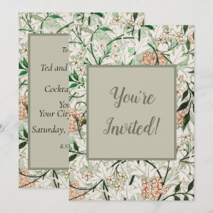 William Morris Jasmine Garden Flower Classic Invitation