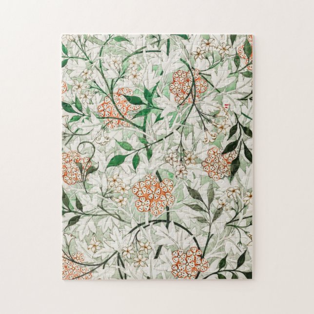 William Morris Jasmine Garden Flower Classic Jigsaw Puzzle (Vertical)
