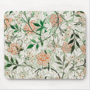 William Morris Jasmine Garden Flower Classic Mouse Pad
