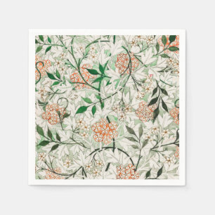 William Morris Jasmine Garden Flower Classic Napkin