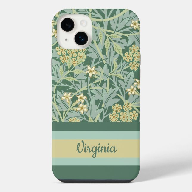 William Morris, Jasmine, TEMPLATE iPhone Case (Back)