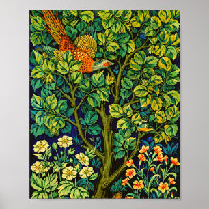 William Morris & John Henry Dearle's Pheasant Post Poster