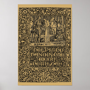 William Morris Kelmscott Press page 1896 Poster