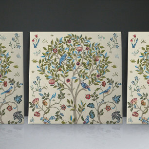 William Morris Kelmscott Tree Art Nouveau Birds Tile