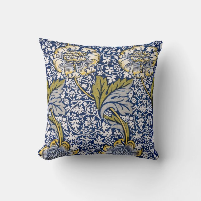 William Morris Kennet Art Throw Pillow  (Front)