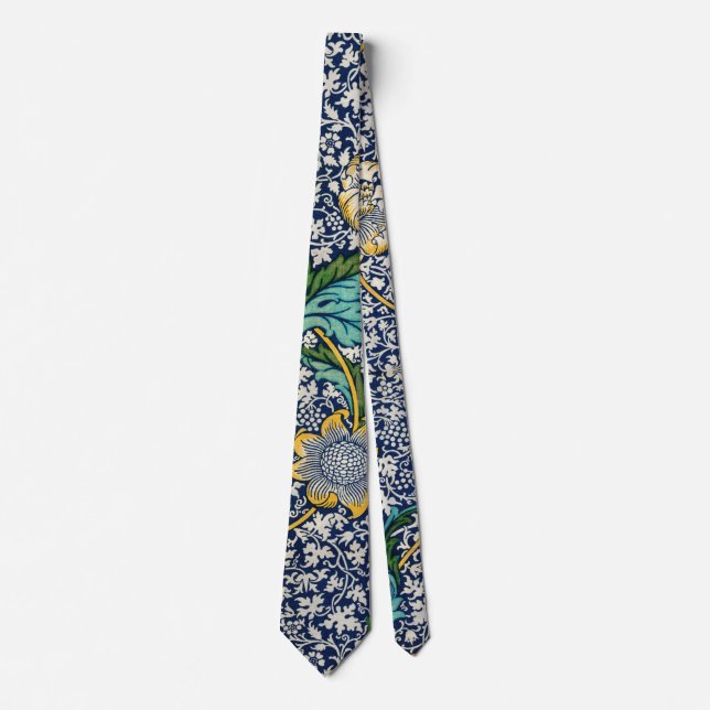 William Morris Kennet famous pattern  Tie (Front)