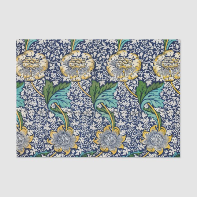William Morris Kennet famous pattern  Tissue Paper (Front)