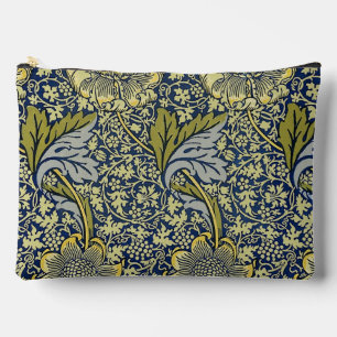 William Morris Kennet Floral Wallpaper Blue Accessory Pouch