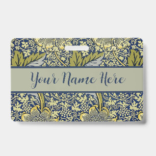 William Morris Kennet Floral Wallpaper Blue Badge