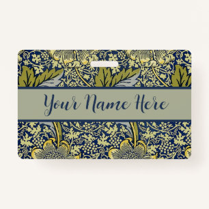 William Morris Kennet Floral Wallpaper Blue Badge