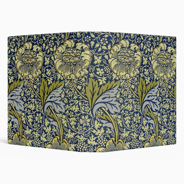 William Morris Kennet Floral Wallpaper Blue Binder (Background)