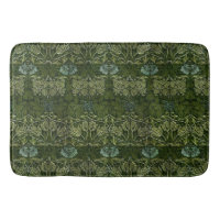 William Morris Large Green Leaves & Blue Flower