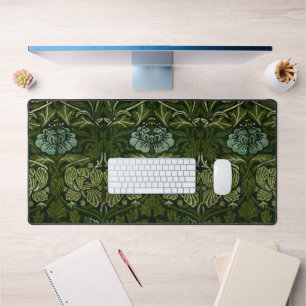 William Morris Large Green Tulip Rose Wallpaper Desk Mat