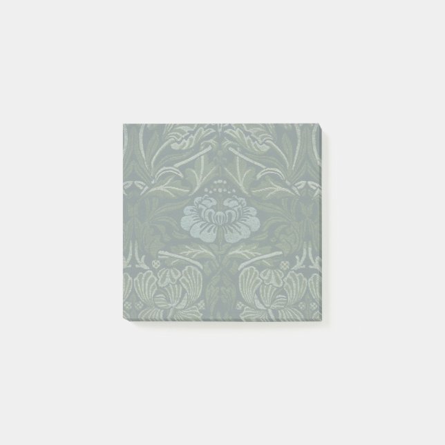 William Morris Large Green Tulip Rose Wallpaper Post-it Notes (Front)