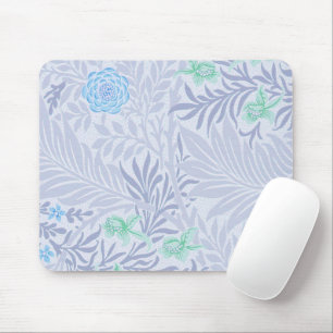 William Morris - Larkspur - Blue Flowers & Leaves Mouse Pad