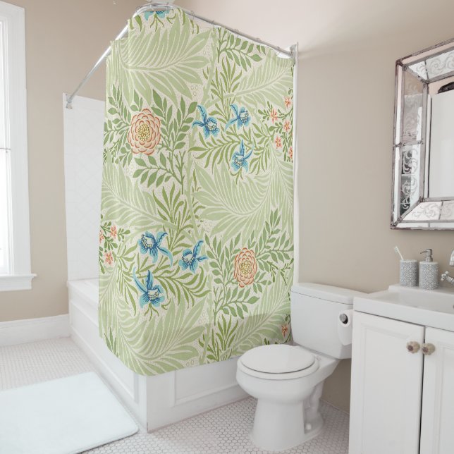 William Morris Larkspur Floral Pattern (In Situ)