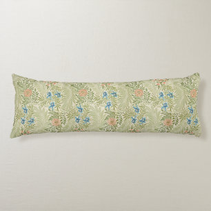 William Morris Larkspur Floral Pattern Body Pillow