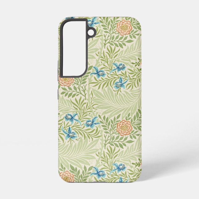 William Morris Larkspur Floral Pattern Samsung Galaxy S22 Case (Back)