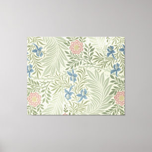William Morris Larkspur Floral Wallpaper Canvas Print