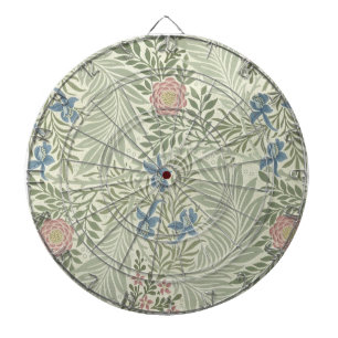 William Morris Larkspur Floral Wallpaper Dartboard