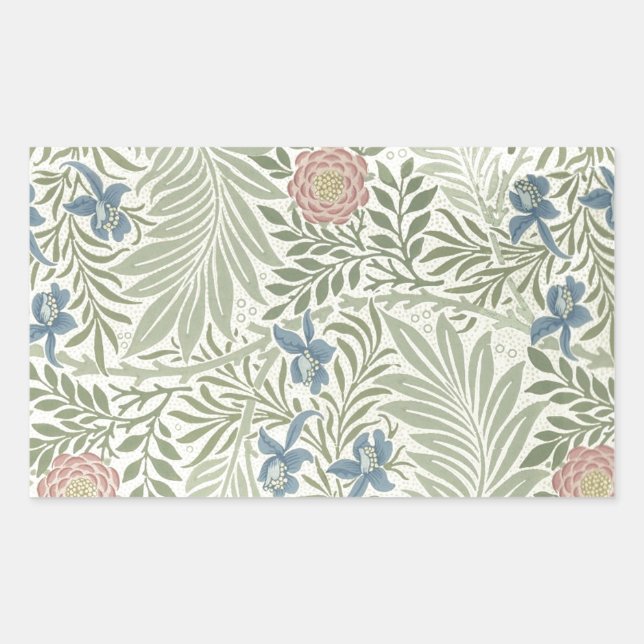 William Morris Larkspur Floral Wallpaper Sticker (Front)