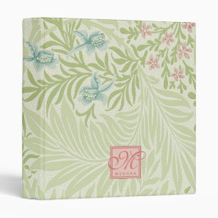 William Morris - Larkspur - Pink Flowers & Leaves Binder