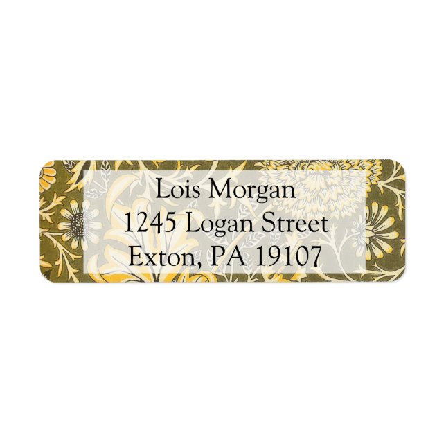 William Morris Le Design Cherwell Pour Velveteen (Devant)