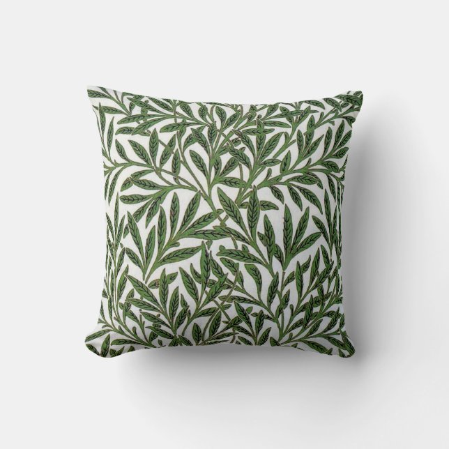 William Morris “Leaves” Throw Pillow (Front)