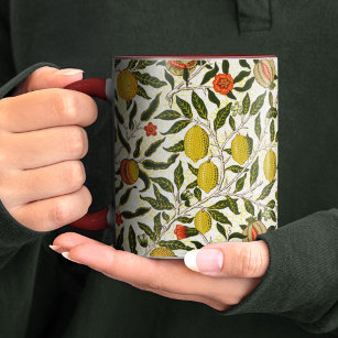 William Morris Lemons Pomegranate Pattern Mug