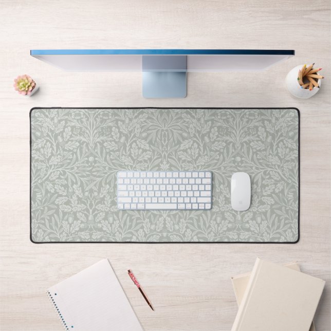 William Morris Light Green Oak and leaves  Desk Mat (Office 1)