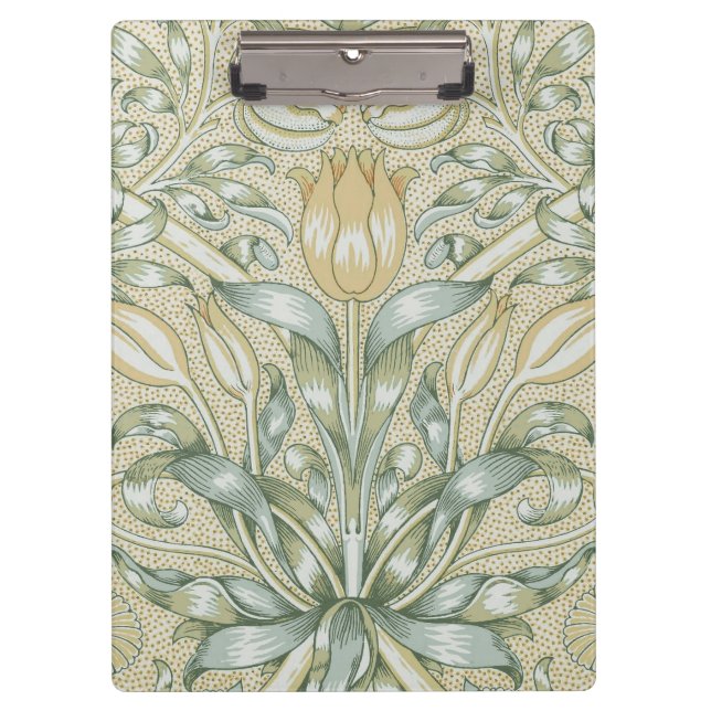 William Morris Lily and Pomegranate Flower Classic Clipboard (Front)
