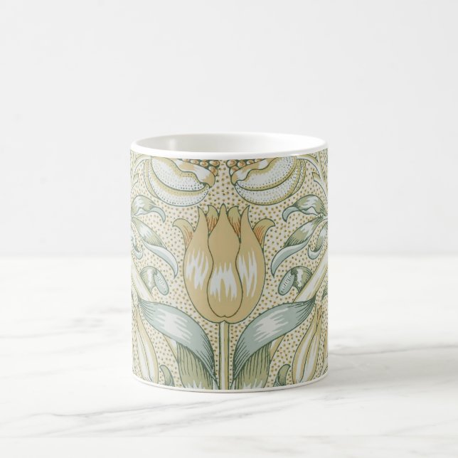 William Morris Lily and Pomegranate Flower Classic Coffee Mug (Center)